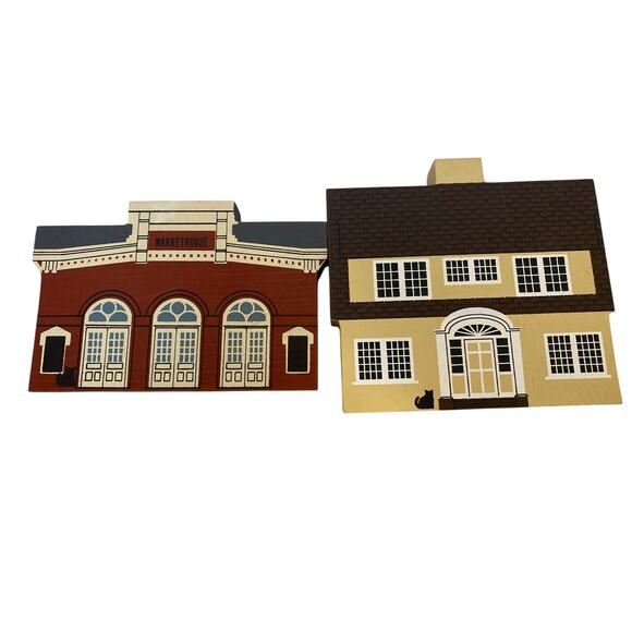 The Cat’s Meow 1987 Series V Lot of 10 Buildings – Signed Faline - Picture 2 of 7